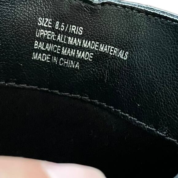 NEW JANE AND THE SHOE Women's Iris Black Faux Leather Square Toe Booties Shoes - Picture 10 of 12